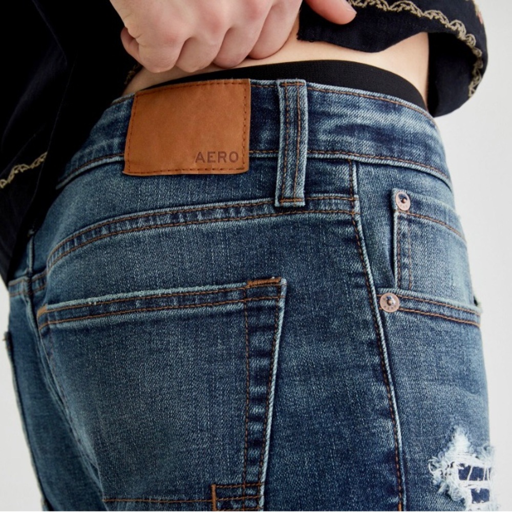 ✨Aeropostale✨Blue Slim Jeans with Vintage Distressing